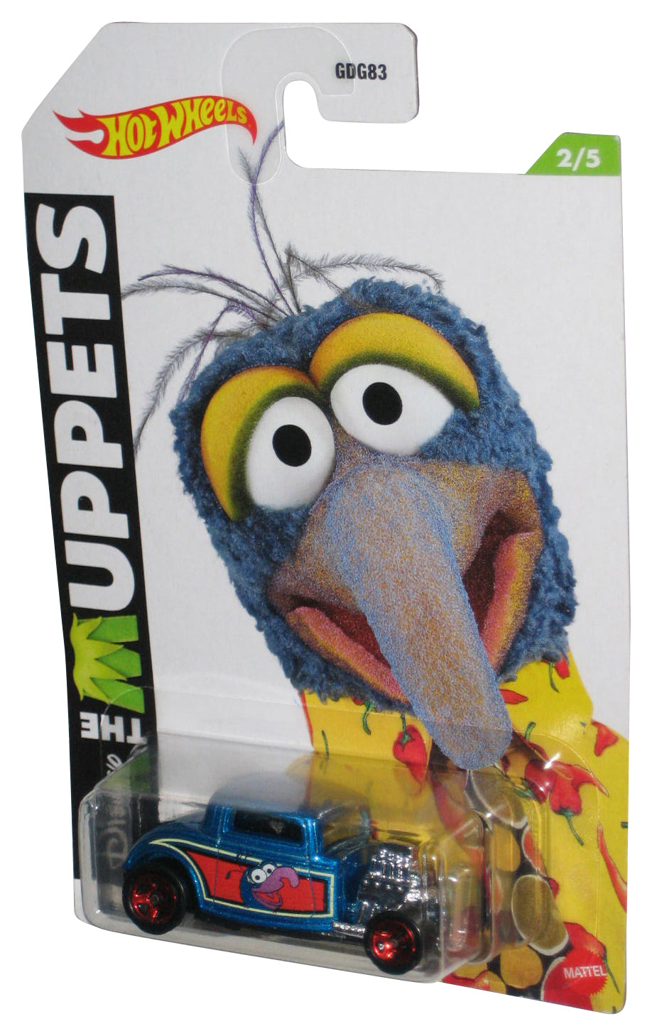 Hot Wheels Disney The Muppets Gonzo (2020) Blue '32 Ford Toy Car 2/5