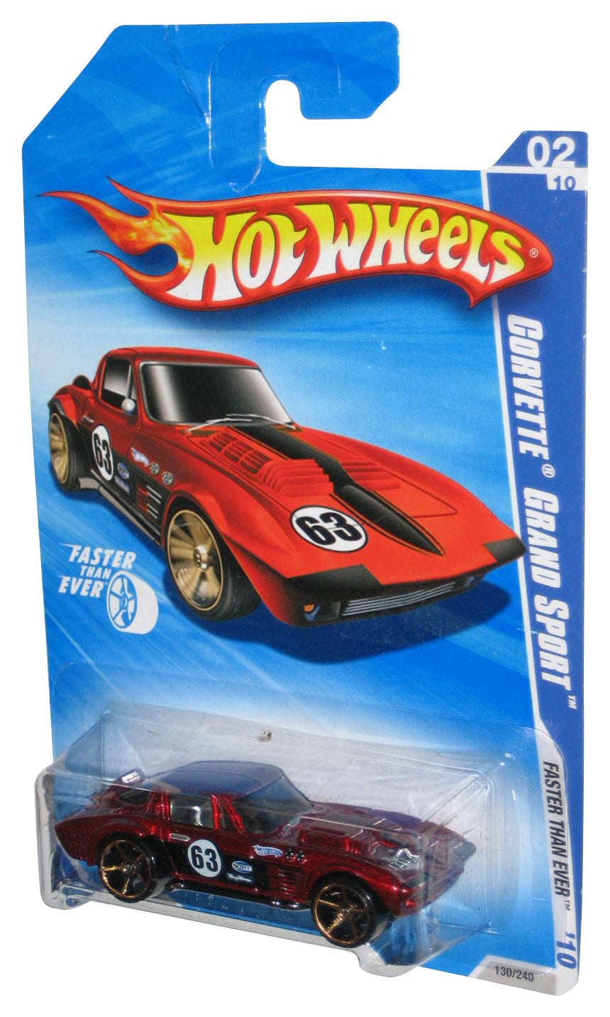 Hot Wheels Faster Than Ever '10 02/10 Red Corvette Grand Sport Car 130/240