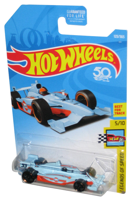 Hot Wheels Legends of Speed 5/10 (2017) Gulf Indy 500 Oval Blue Car 123/365