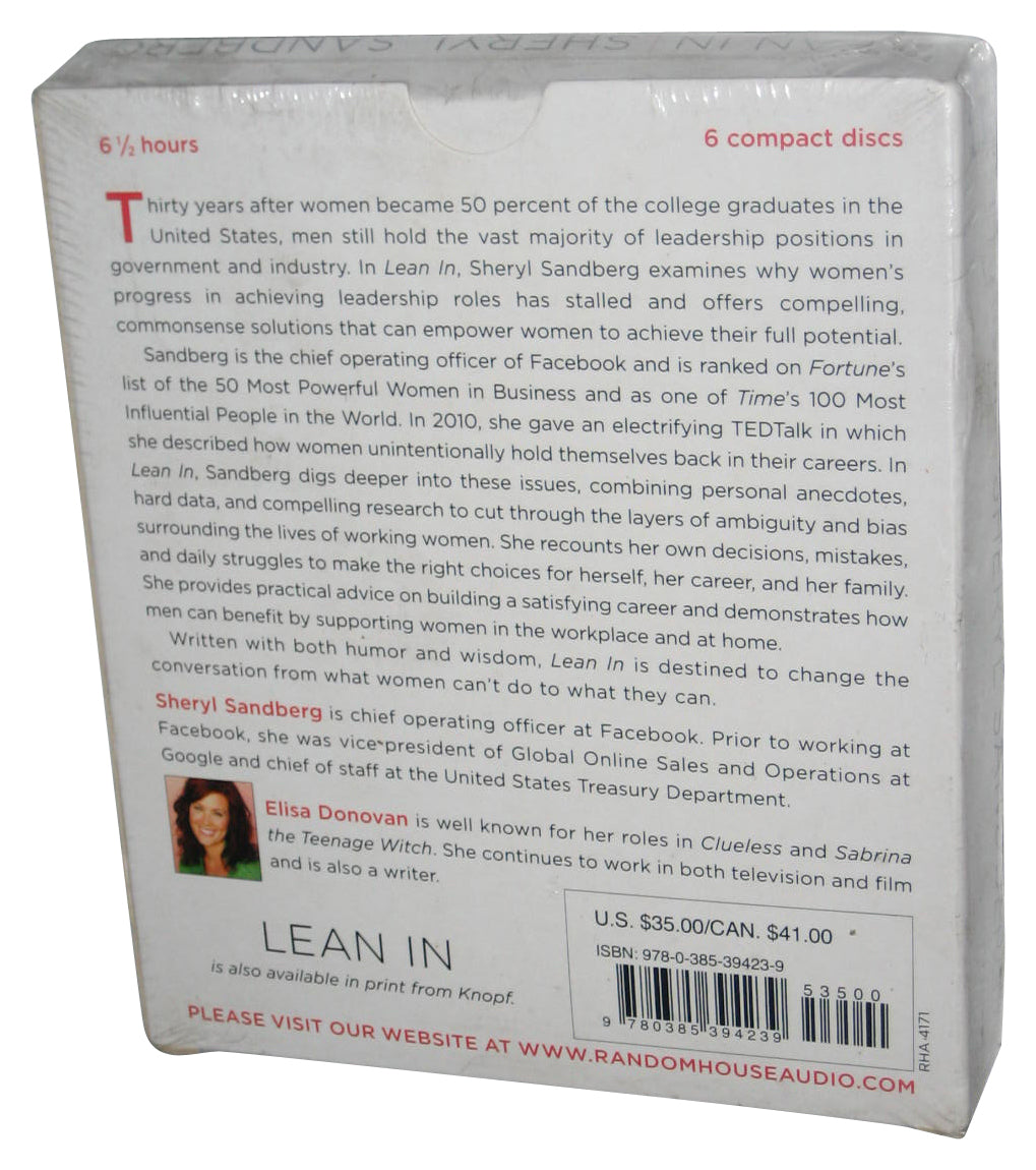 Lean In Women Work And The Will To Lead (2013) Unabridged Audio CD Box Set