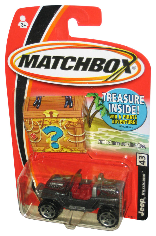 Matchbox Jeep Hurricane (2005) Mattel Green Toy #43 w/ Treasure Chest