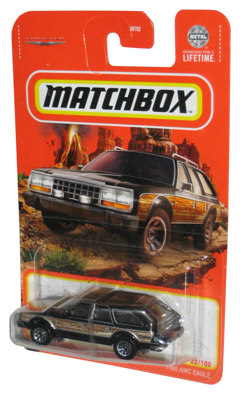 Matchbox Black Wood Panel (2022) 1980 AMC Eagle Toy Car 11/100