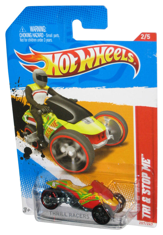 Hot Wheels Thrill Racers Beach '12 2/5 Yellow Tri & Stop Me Car 207/247
