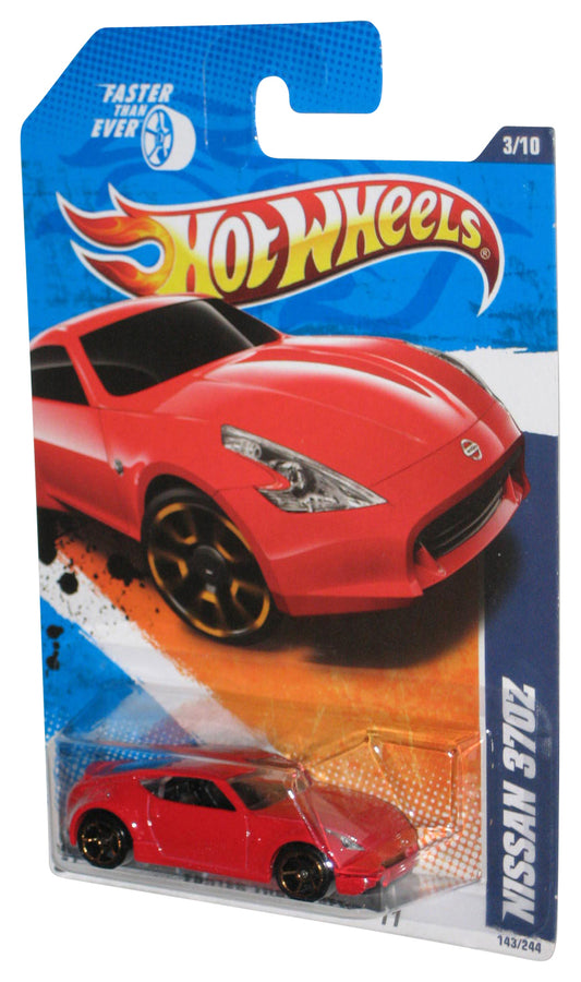 Hot Wheels Faster Than Ever '11 3/10 (2010) Red Nissan 370Z Toy Car 143/244