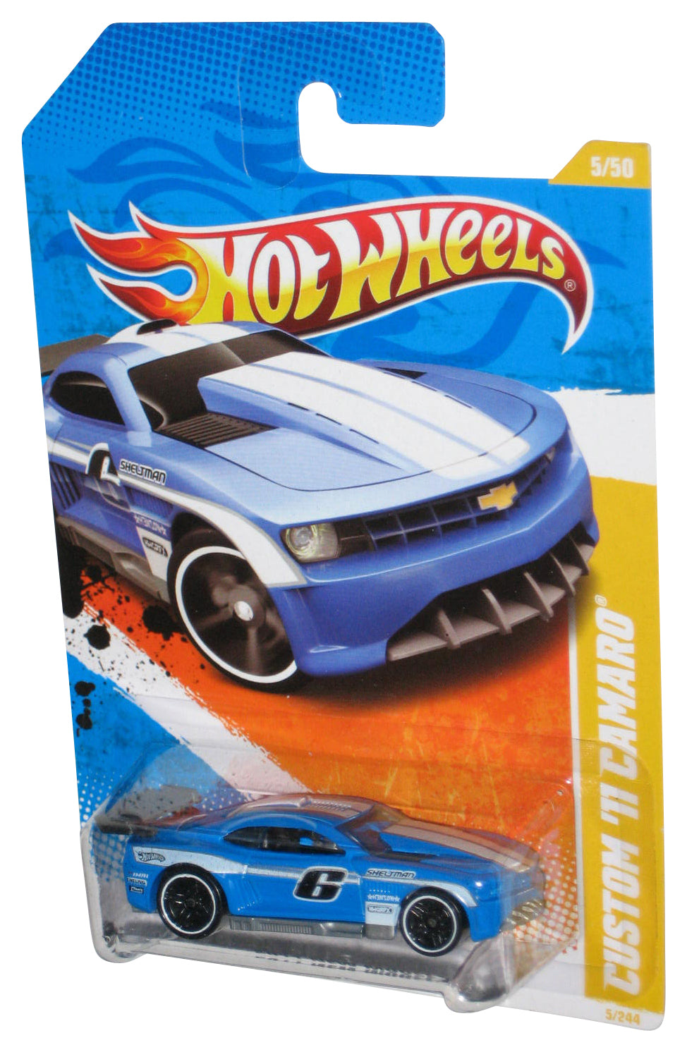 Hot Wheels 2011 New Models 5/50 Blue Custom '11 Camaro Car 5/244
