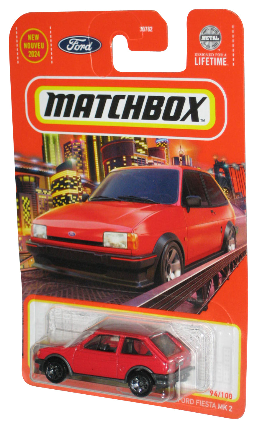 Matchbox 1983 Ford Fiesta MK 2 (2024) Red Toy Car 94/100