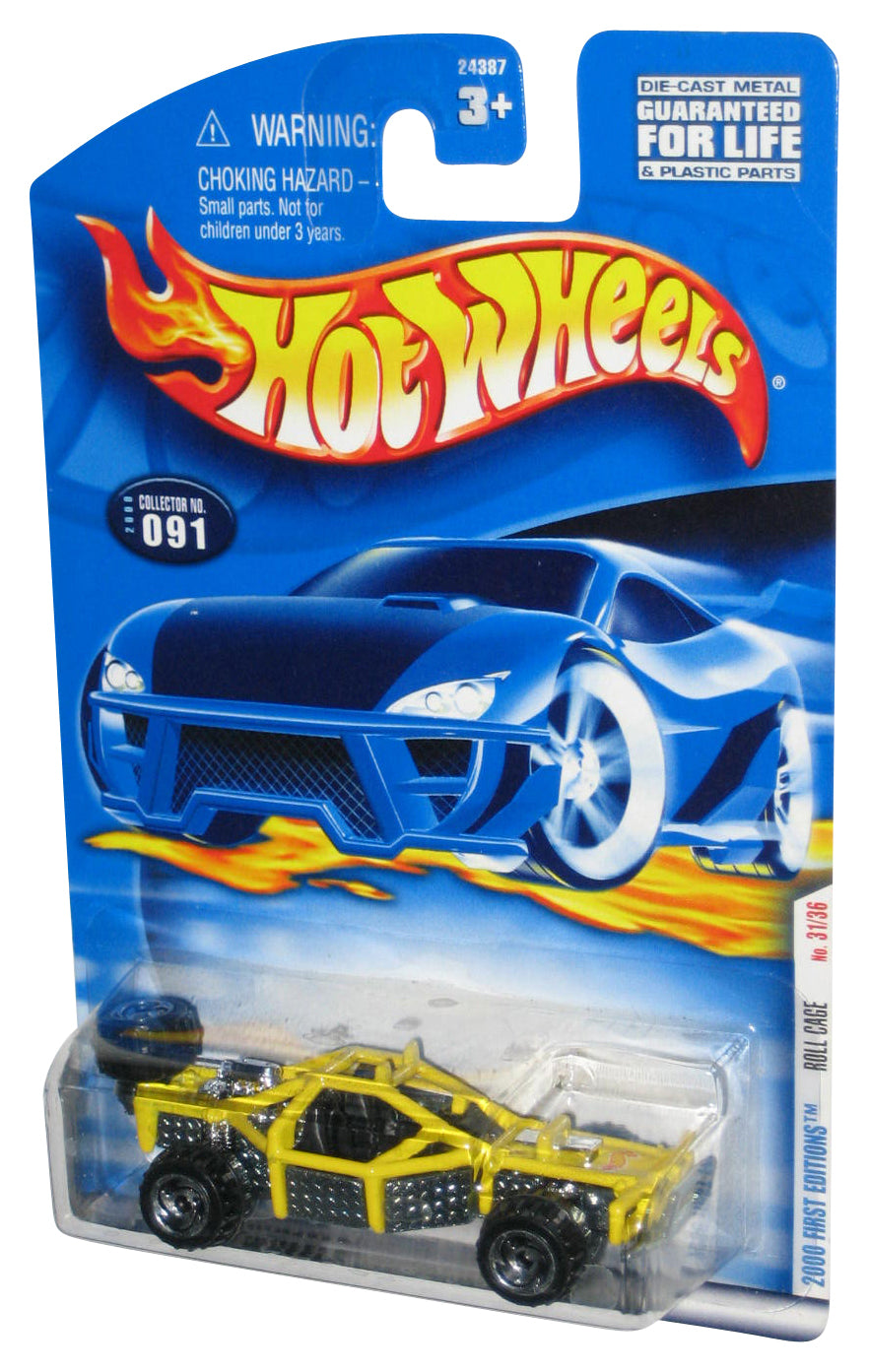 Hot Wheels 2000 First Editions 31/36 (2000) Yellow Roll Cage Toy Car #091