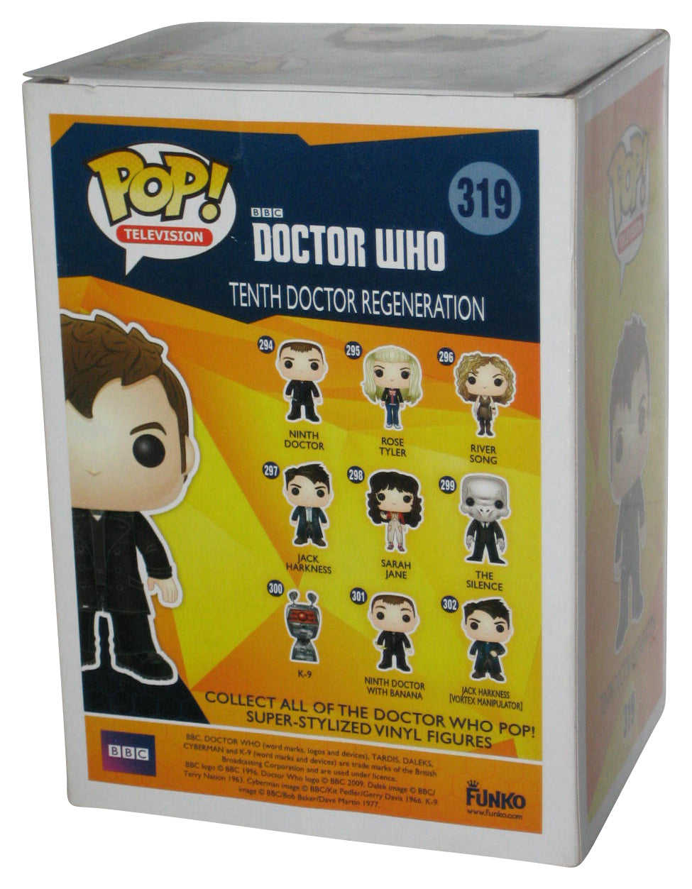 Doctor Who Tenth Regeneration Glow In The Dark Funko POP! Vinyl Figure 319 - (Think Geek Exclusive)