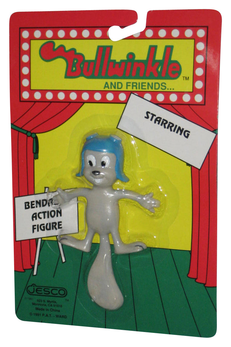 Rocky & Bullwinkle (1991) Jesco Squirrel Bendable Rubber 7 Inch Toy Figure