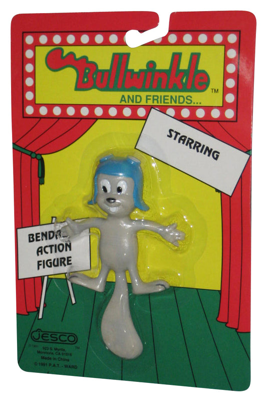 Rocky & Bullwinkle (1991) Jesco Squirrel Bendable Rubber 7 Inch Toy Figure