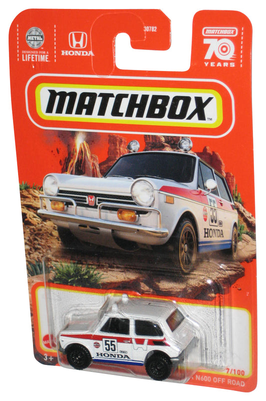 Matchbox 1970 Honda N600 Off Road (2023) White Toy Car 7/100