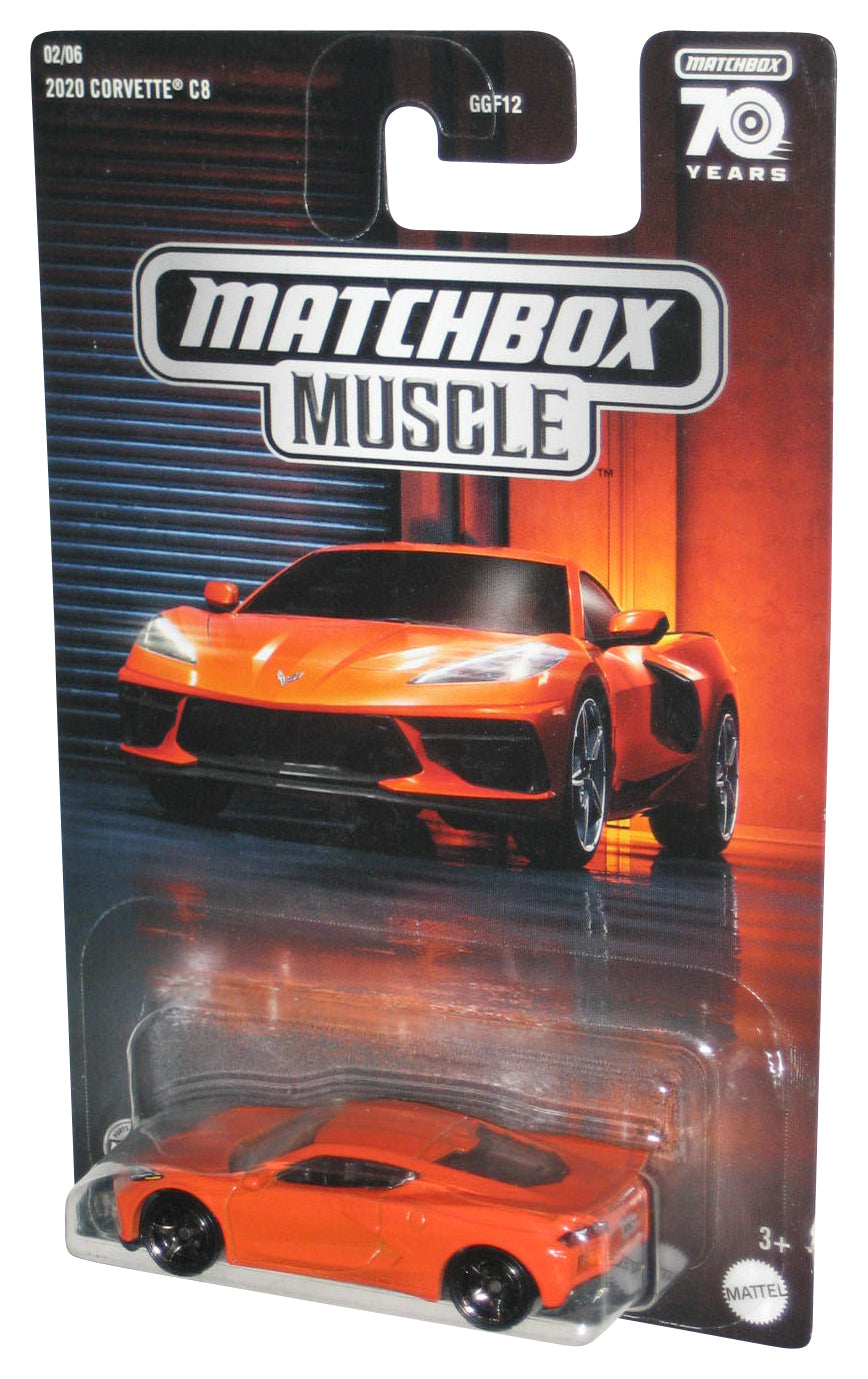Matchbox Muscle 70 Years (2023) Orange 2020 Corvette C8 Car Toy 2/6