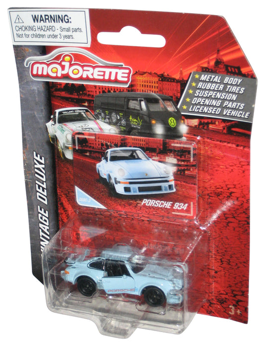 Majorette Vintage Deluxe Blue Porsche 934 Metal Toy Car