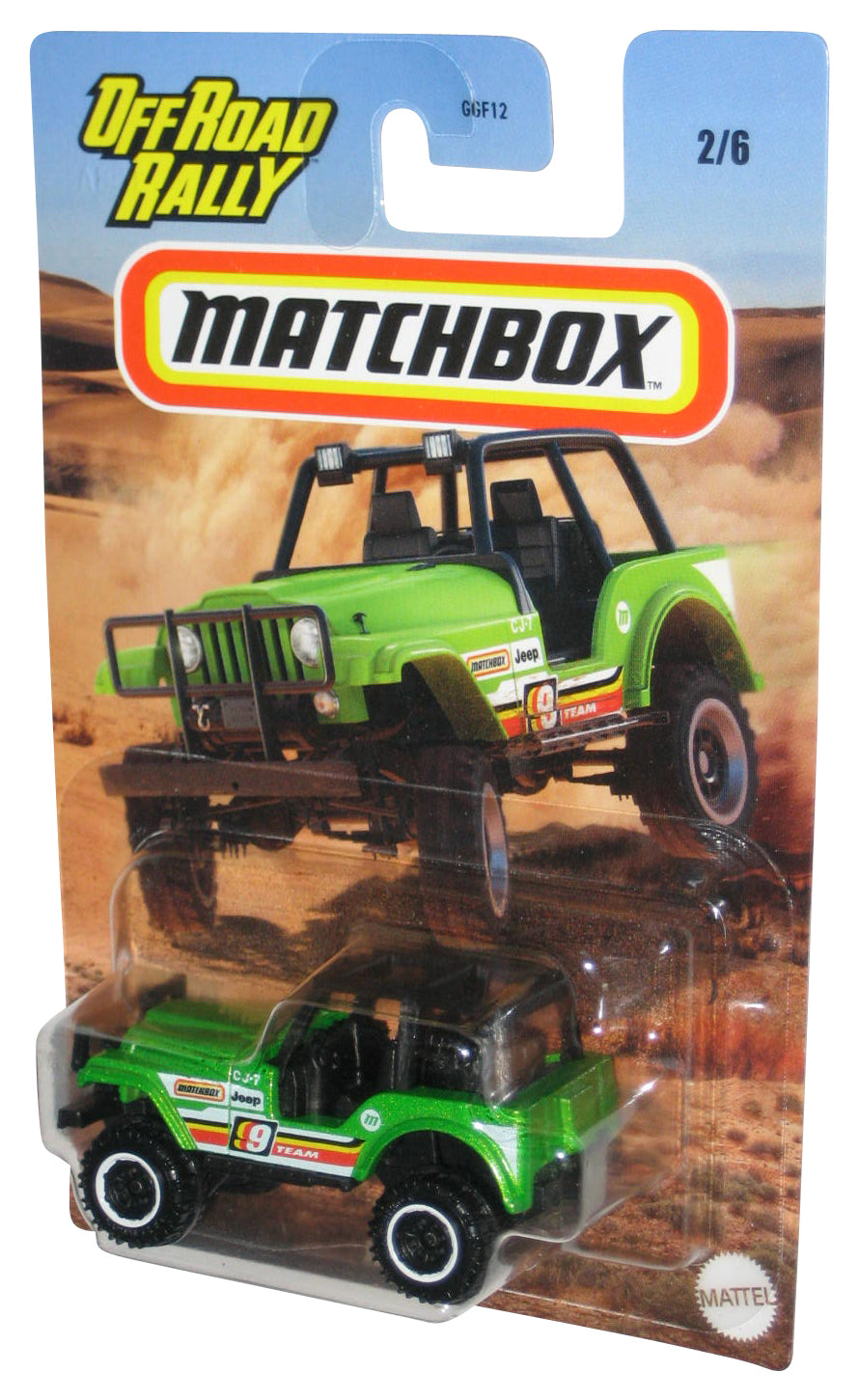 Matchbox OffRoad Rally (2023) Green Jeep 4x4 Toy Car 2/6