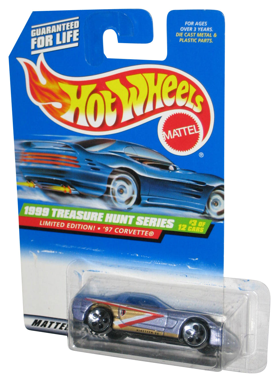 Hot Wheels 1999 Treasure Hunt 3/12 (1998) Periwinkle Purple Toy Car #931 - (Plastic Loose From Card) 