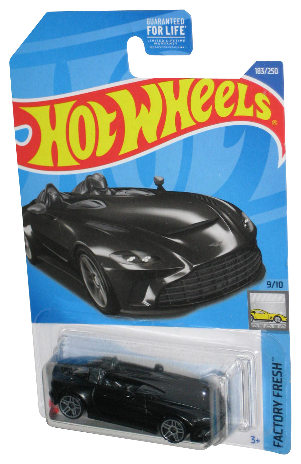 Hot Wheels Factory Fresh 9/10 (2021) Black Aston Martin V12 Speedster Car 183/250