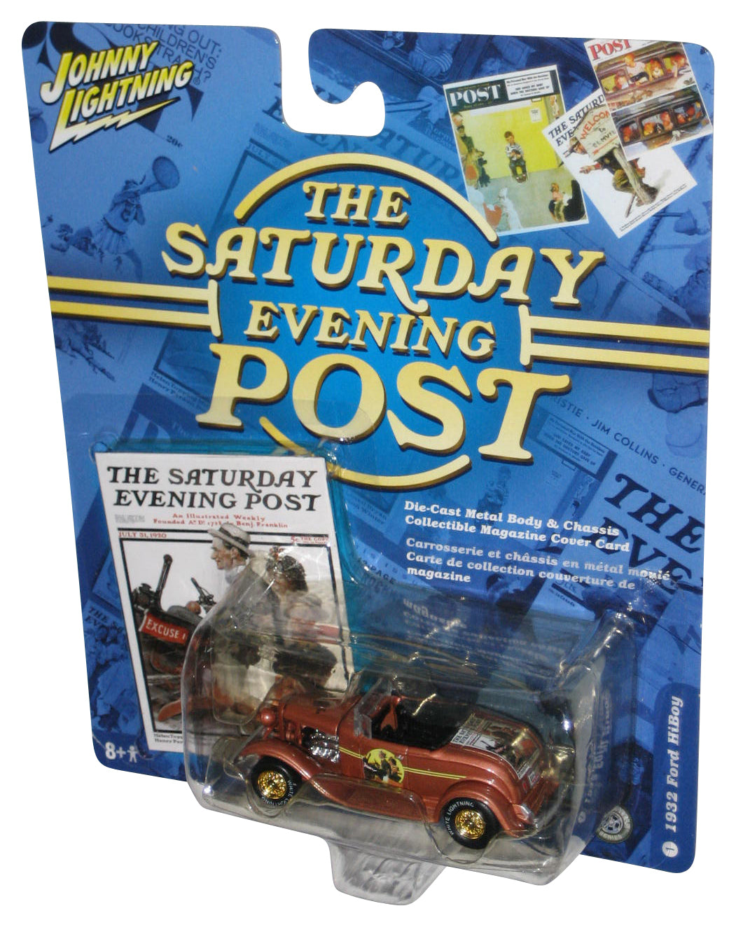 Johnny Lightning The Saturday Evening Post (2005) Brown 1932 Ford HiBoy Toy Car