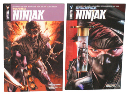 Ninjak 1 Weaponeer & Volume 2 The Shadow Wars (2015) Valiant Comics Paperback Book Lot