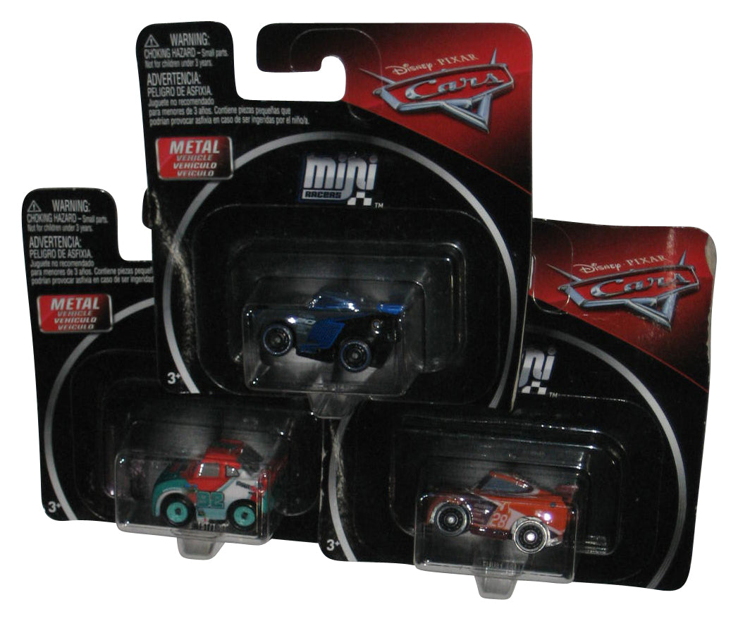 Disney Cars Movie Mini Racers (2017) Tim Treadless Jackson Storm & Murray Clutchburn Toy Car Lot