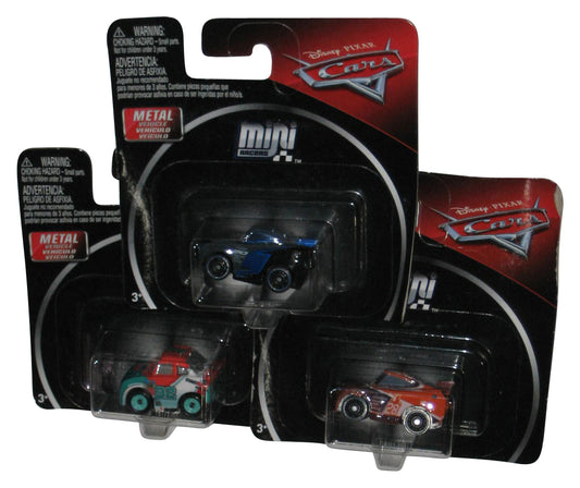 Disney Cars Movie Mini Racers (2017) Tim Treadless Jackson Storm & Murray Clutchburn Toy Car Lot
