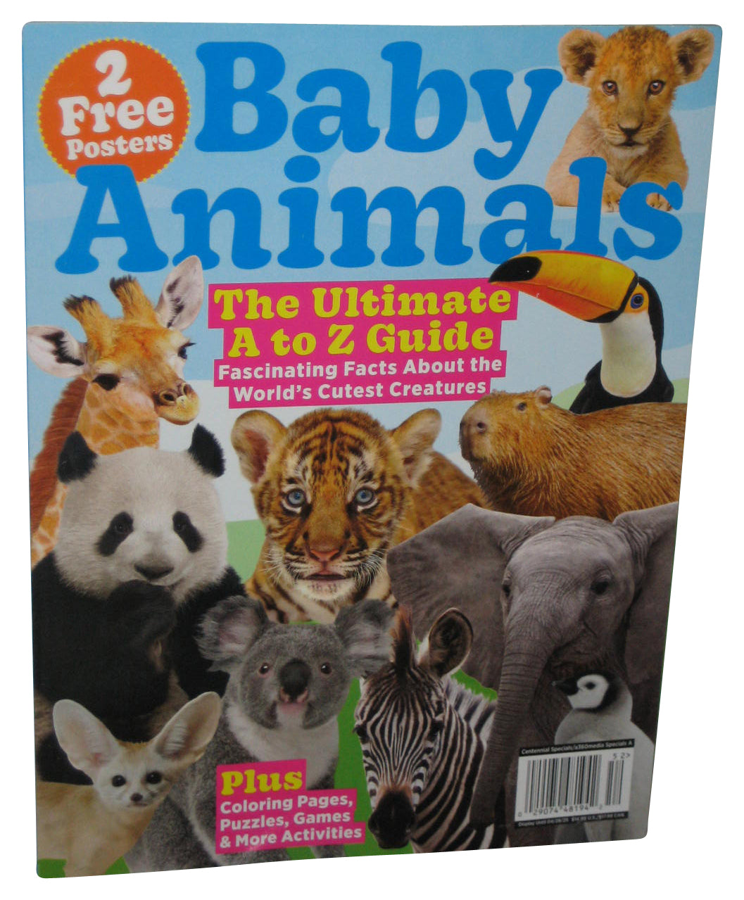 Baby Animals The Ultimate A To Z Guide (2025) Magazine Paperback Book w/ 2 Posters