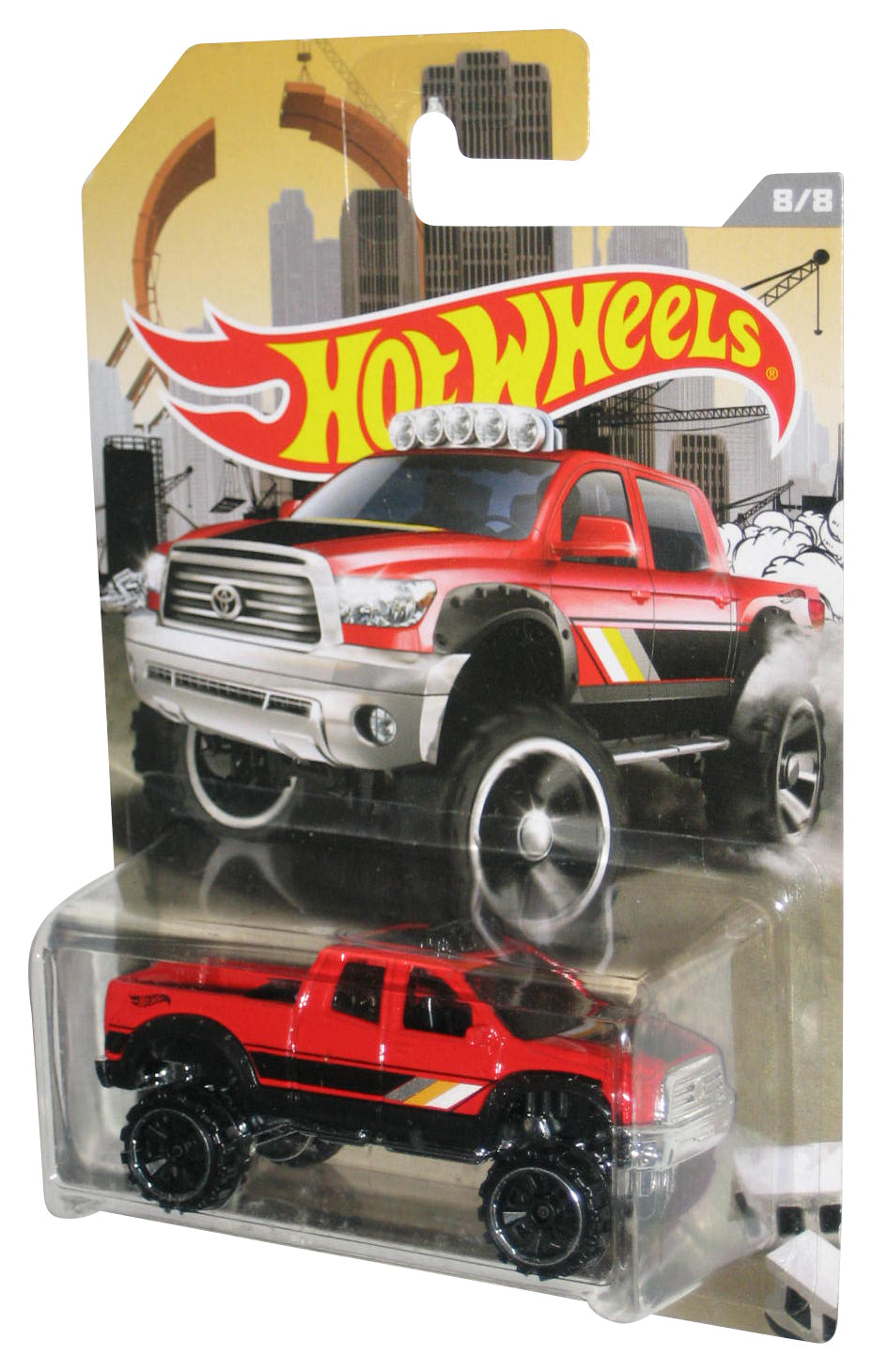 Hot Wheels Red '10 Toyota Tundra (2015) Mattel Die-Cast Toy Truck 8/8