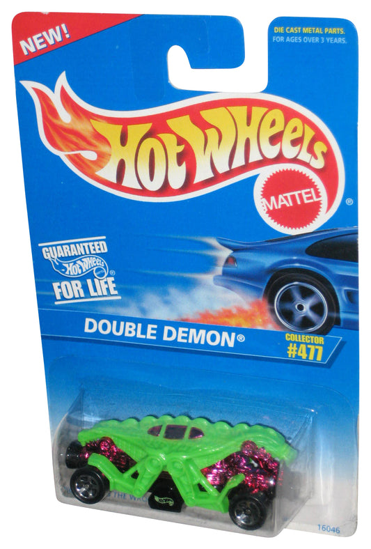 Hot Wheels Double Demon (1995) Green Collector Toy Car #477