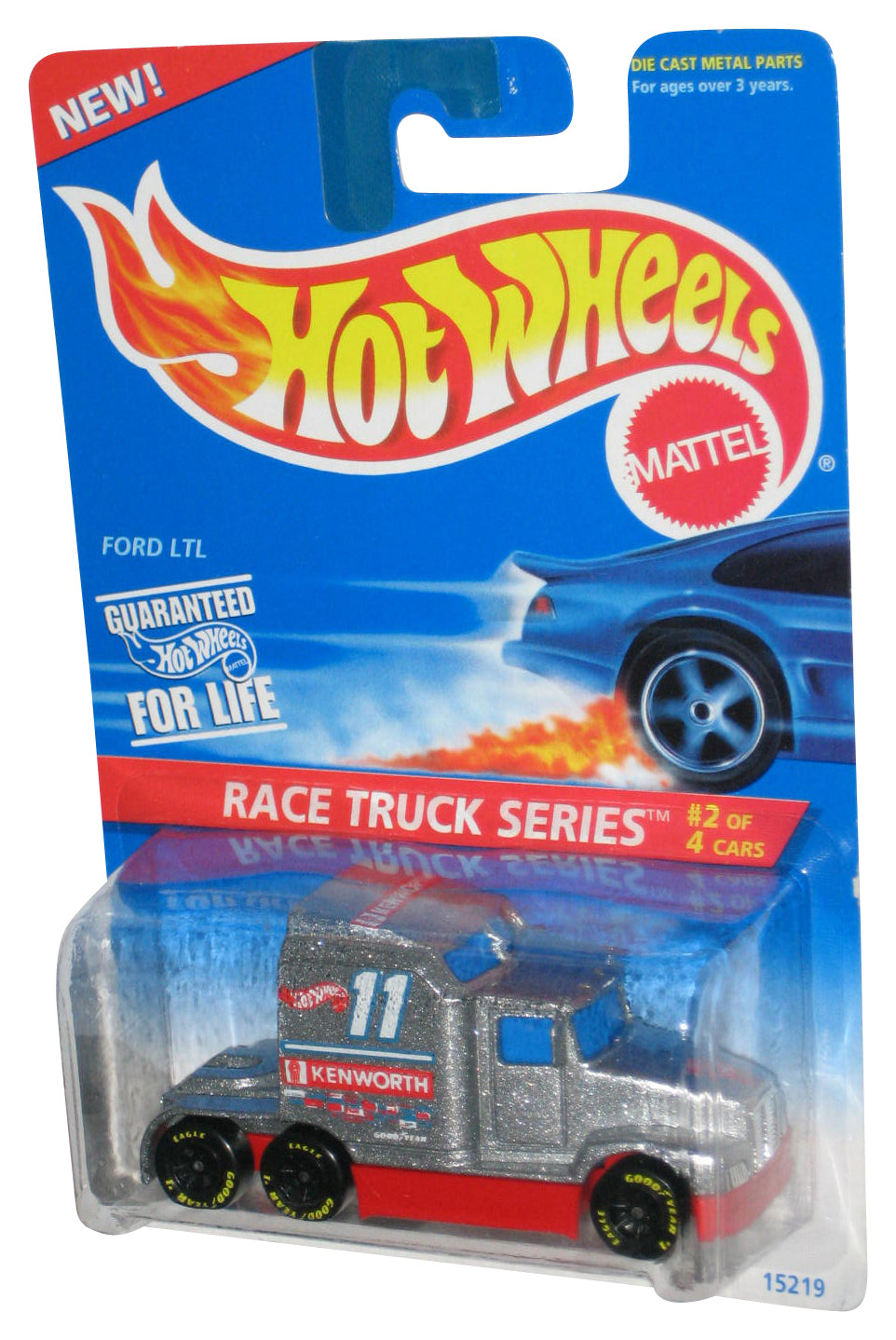 Hot Wheels Race Truck Series (1995) Kenworth Y-600 Big Rig Ford LTL Toy