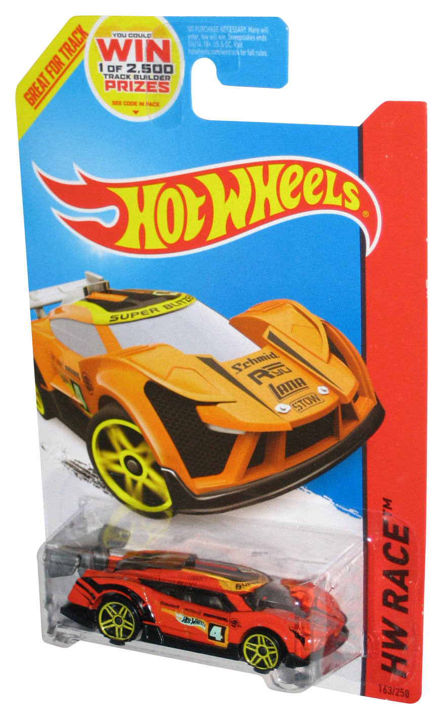 Hot Wheels HW Race (2013) Orange Super Blitzen Toy Car 163/250