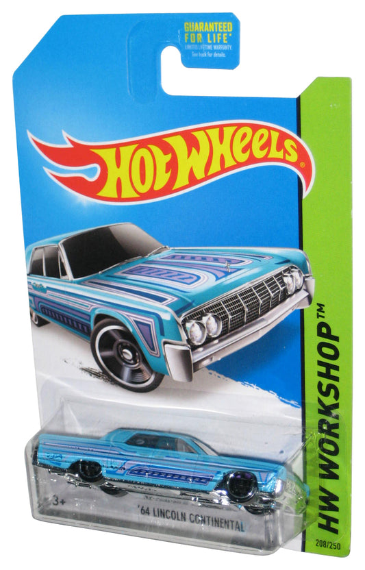 Hot Wheels HW Workshop (2013) Blue '64 Lincoln Continental Toy Car 208/250