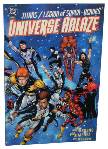 DC Comics Titans Legion of Super-Heroes Universe Ablaze Vol. 1 (2000) Paperback Book