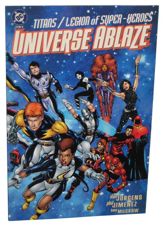 DC Comics Titans Legion of Super-Heroes Universe Ablaze Vol. 1 (2000) Paperback Book