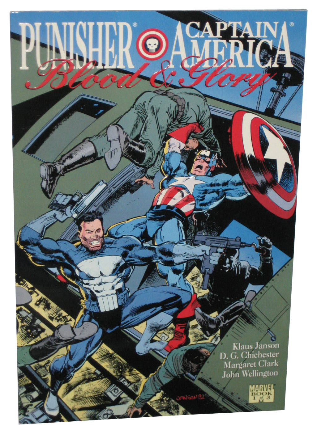 Marvel Comics Punisher & Captain America Blood & Glory Vol. 1 (1992) Paperback Book