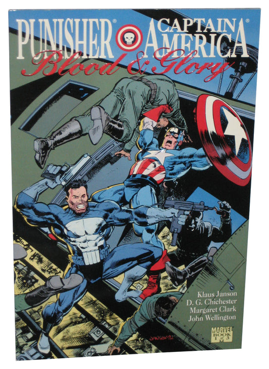 Marvel Comics Punisher & Captain America Blood & Glory Vol. 1 (1992) Paperback Book