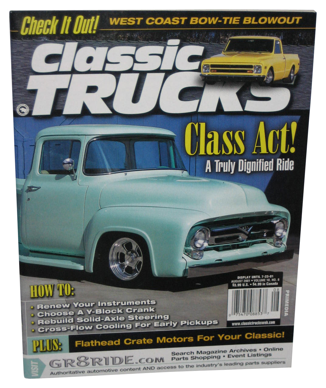 Classic Trucks Class Act! A Truly Dignified Ride August 2001 Magazine Book