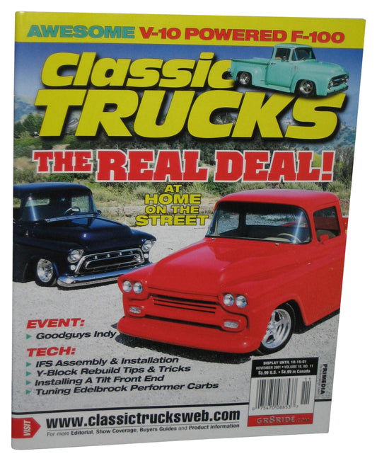 Classic Trucks The Real Deal November 2001 Magazine Book
