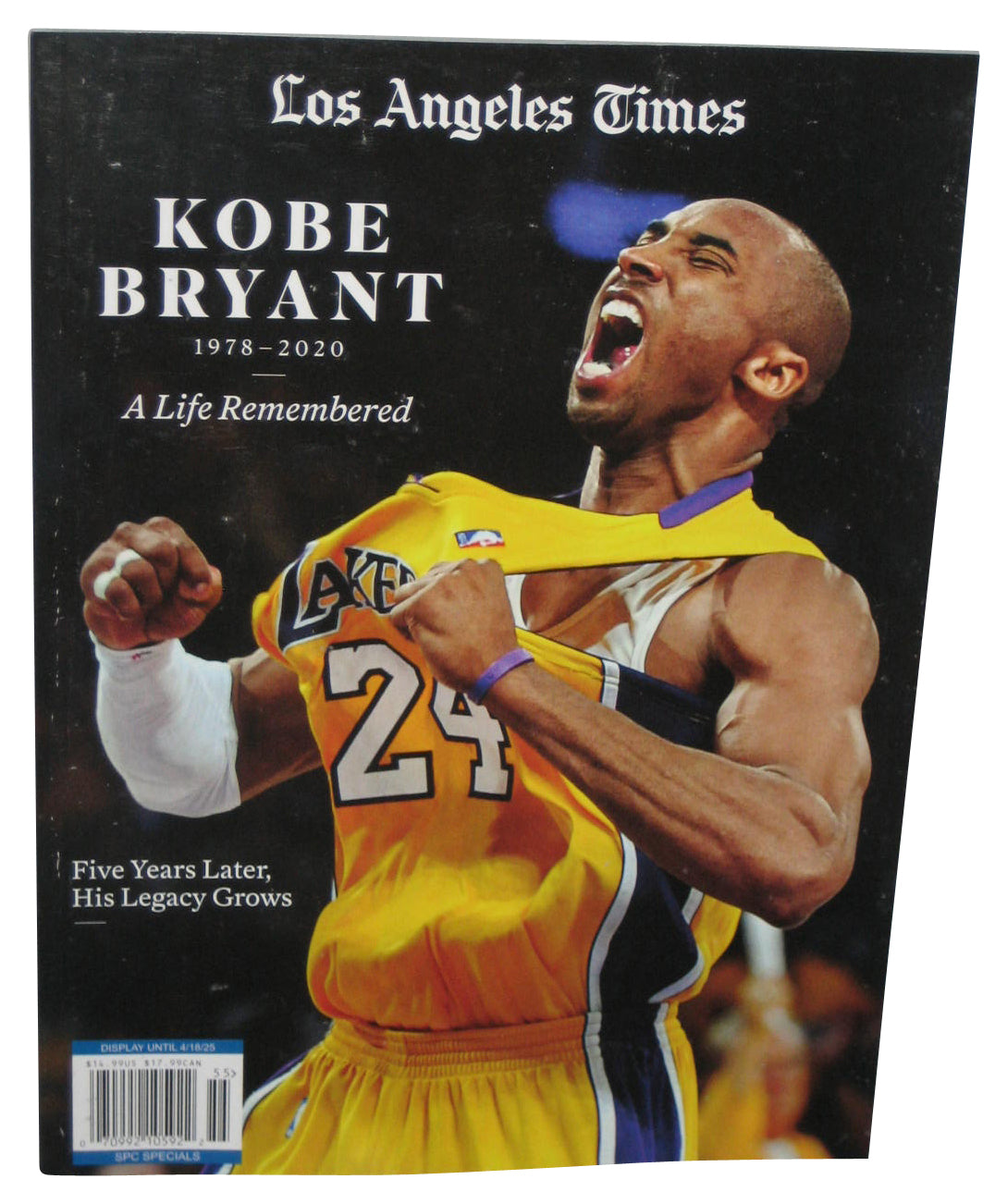Kobe Bryant Los Angeles Times A Life Remembered 2025 Magazine Book