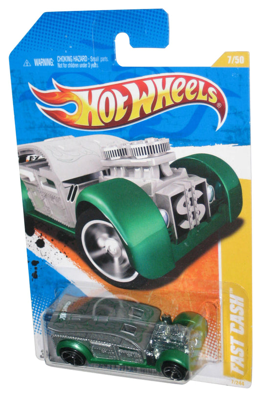 Hot Wheels 2011 New Models 7/50 (2010) Green Fast Cash Car 7/244