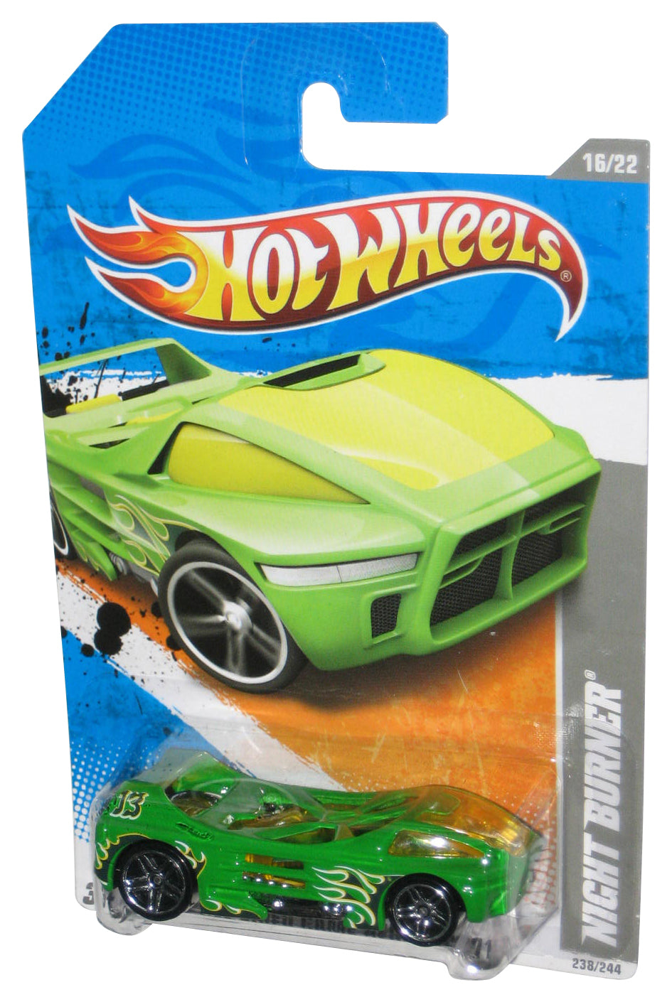 Hot Wheels HW Video Games Heroes '11 16/22 Green Night Burner Toy Car 238/244