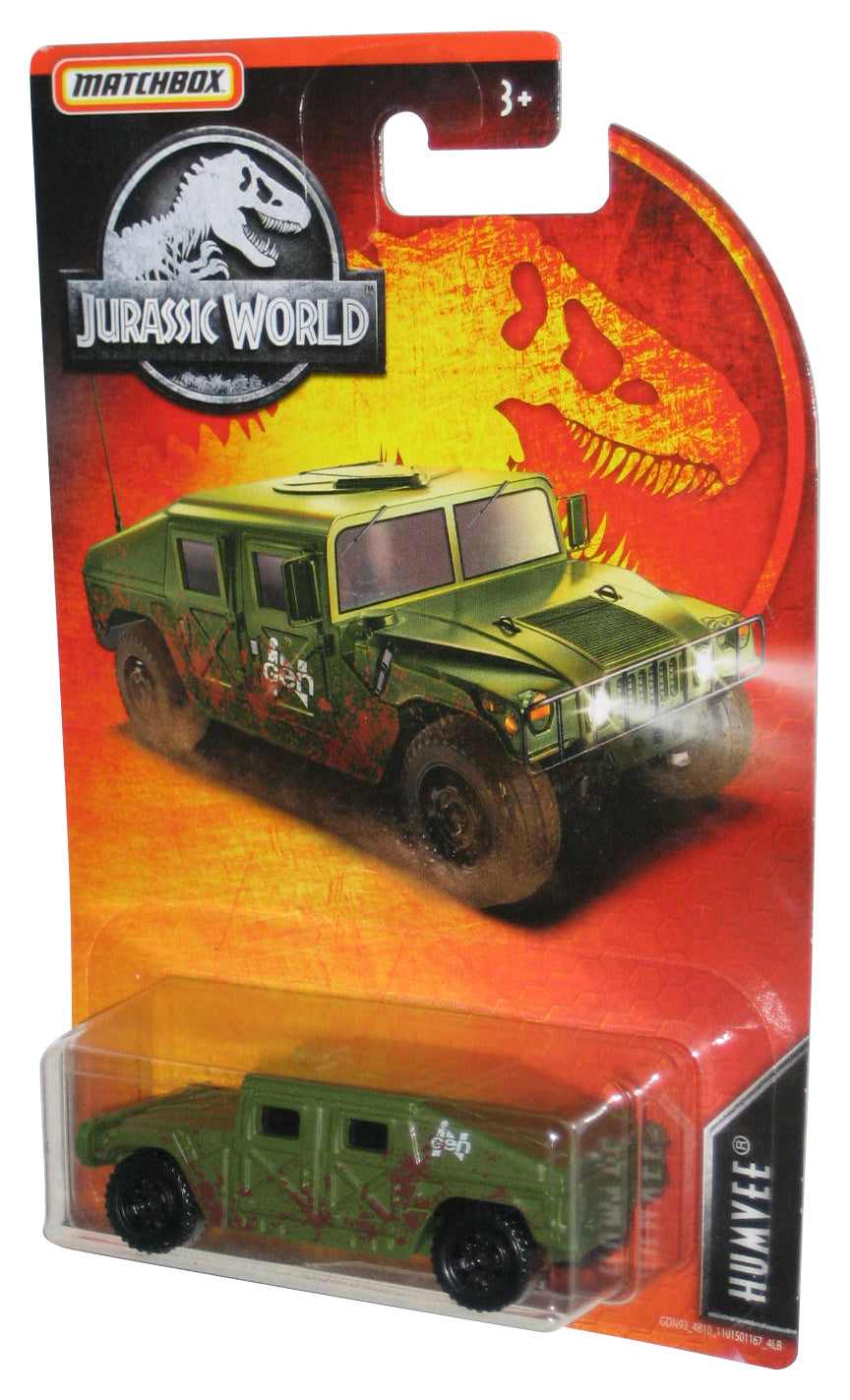 Matchbox Jurassic World (2019) Green Humvee Toy Car