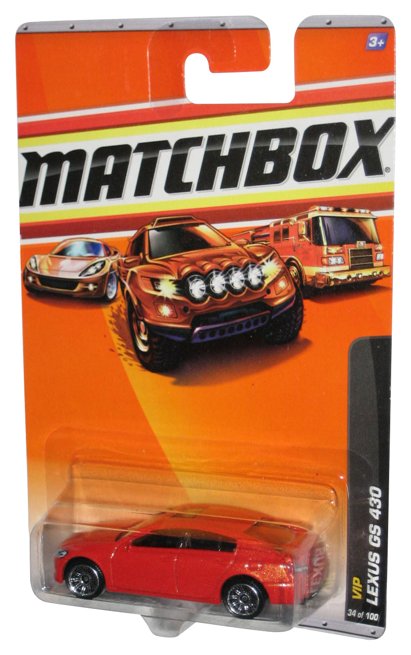 Matchbox VIP Lexus GS 430 (2009) Red Toy Car 34/100