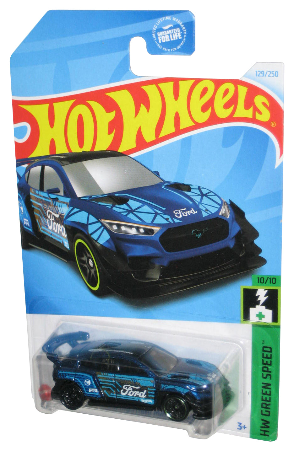 Hot Wheels HW Green Speed 10/10 (2021) Blue Ford Mustang Mach-E 1400 Toy Car 129/250