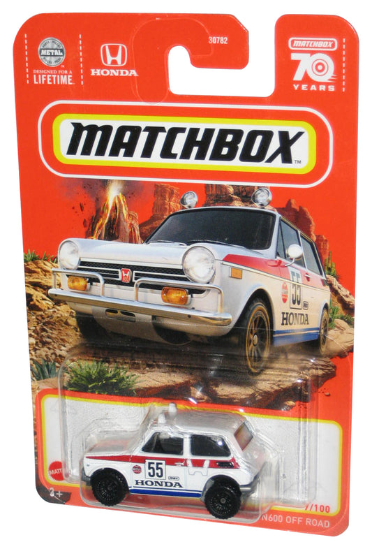 Hot Wheels 1970 Honda N600 Off Road (2023) White Toy Car 7/100