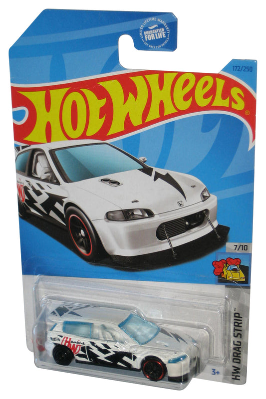 Hot Wheels HW Drag Strip 7/10 (2021) White Honda Civic Custom Toy Car 172/250