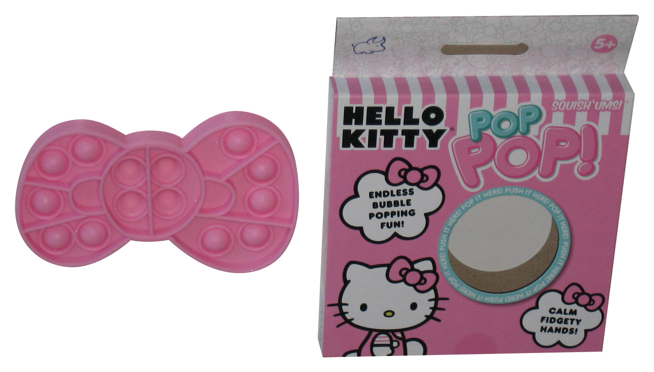 Hello Kitty Pop! Squish 'Ums Bubble Popping Pink Bow Fidget Toy