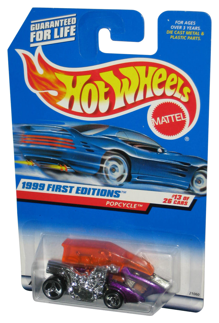 Hot Wheels 1999 First Editions 13/26 Popcycle Purple & Silver Toy Car #913