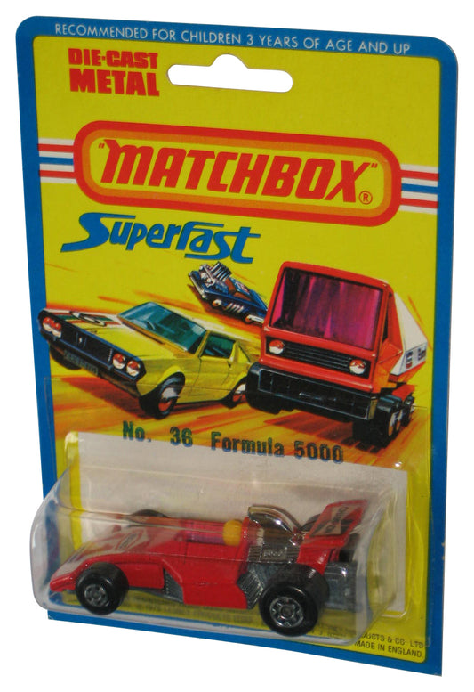Matchbox Superfast (1976) Lesney Formula 5000 Red Vintage Toy Car No. 36