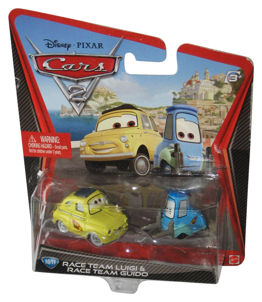 Disney Pixar Cars 2 Movie (2010) Mattel Race Team Guido & Luigi Car Set #10/11