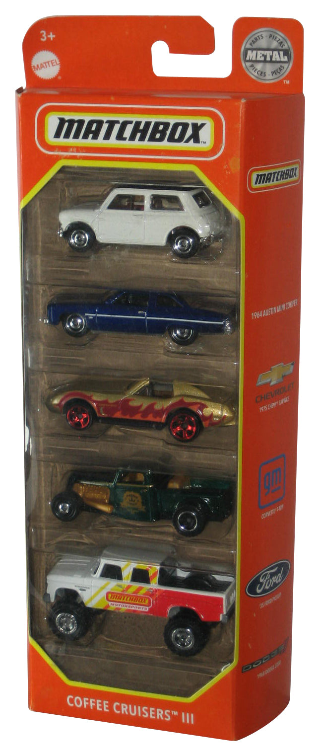 Matchbox Coffee Cruisers III (2022) Mattel Car Truck 5-Pack Box Set