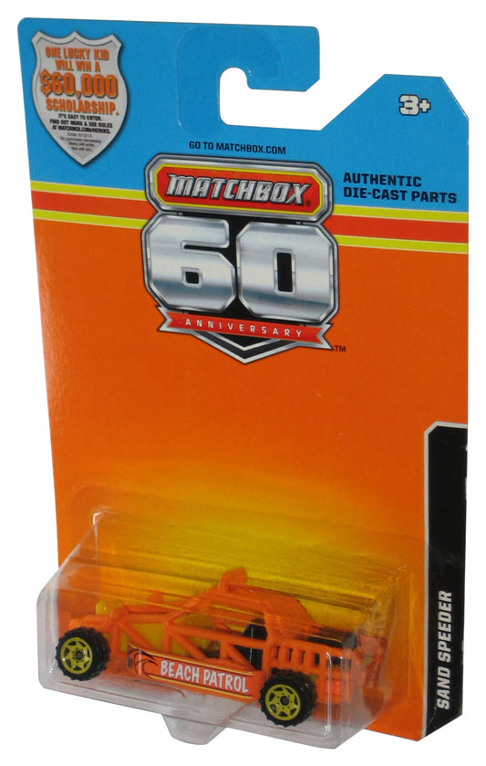 Matchbox 60th Beach Patrol (2012) Orange Sand Speeder Toy Car